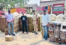 A huge consignment of liquor was recovered and the truck driver was arrested with liquor worth Rs 45 lakh.