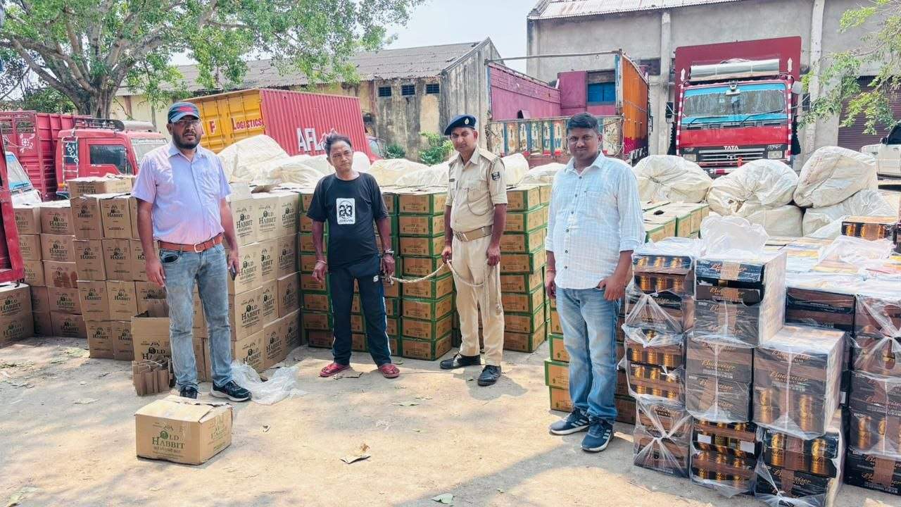 A huge consignment of liquor was recovered and the truck driver was arrested with liquor worth Rs 45 lakh.